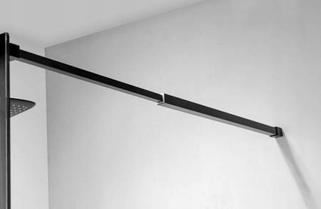 Calbati Ścianka prysznicowa 120 cm asymetryczna kratka szkło 8mm 23179604