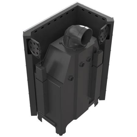 Wkład kominkowy 15kW MBO 15 BS Gilotyna (lewa boczna szyba bez szprosa, drzwi podnoszone) - spełnia anty-smogowy EkoProjekt 30053243