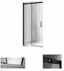 Calbati Drzwi prysznicowe 105-110cm czarne szkło 8mm 23178246